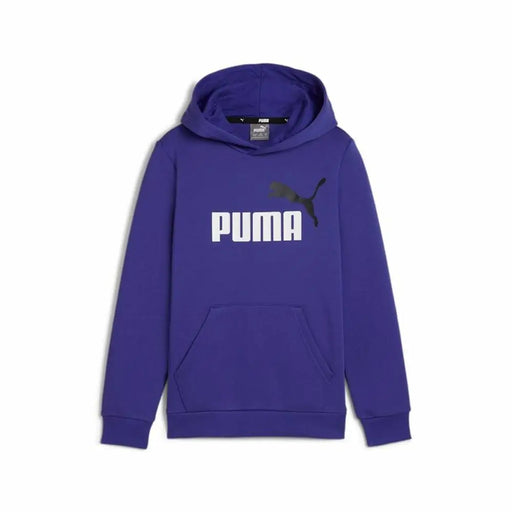 Детски суичър с качулка Puma Essentials+ 2 Col Big Logo Син
