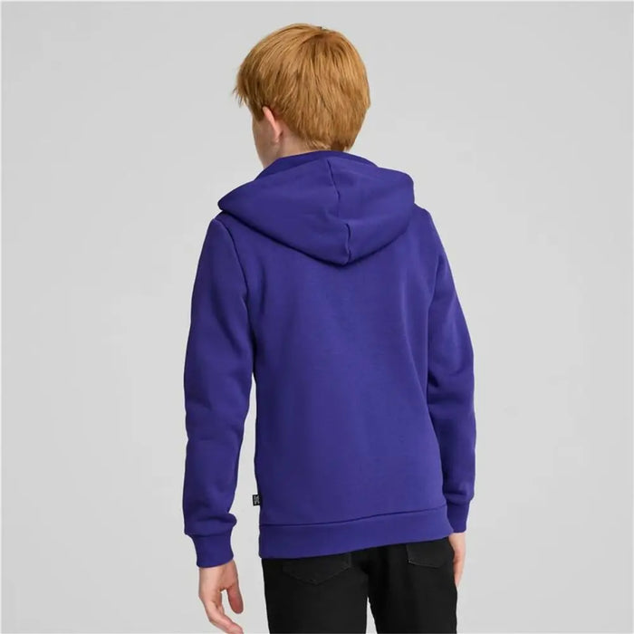 Детски суичър с качулка Puma Essentials+ 2 Col Big Logo Син