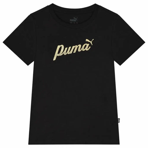Детски Тениска с къс ръкав Puma Ess+ Script Metallic G