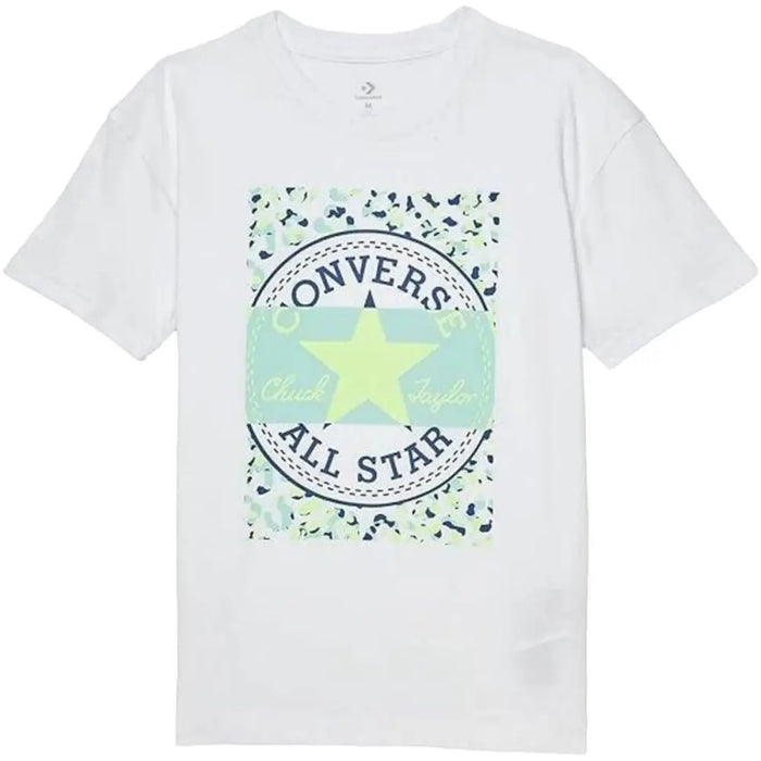 Детски Тениска с къс ръкав Converse Boyfriend Graphicrt Бял