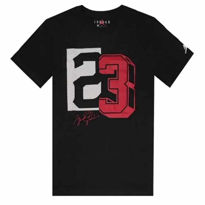 Детски Тениска с къс ръкав Jordan Jdb Jm 23 Mesh Ss Черен