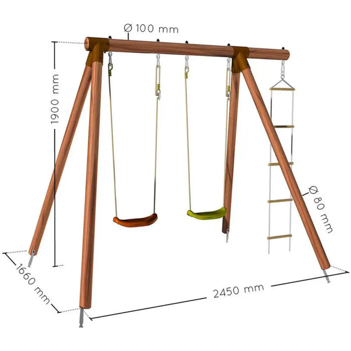 ДЕТСКИ ЦЕНТЪР С 2 ЛЮЛКИ И ВЪЖЕНА СТЪЛБА SOULET TONKA