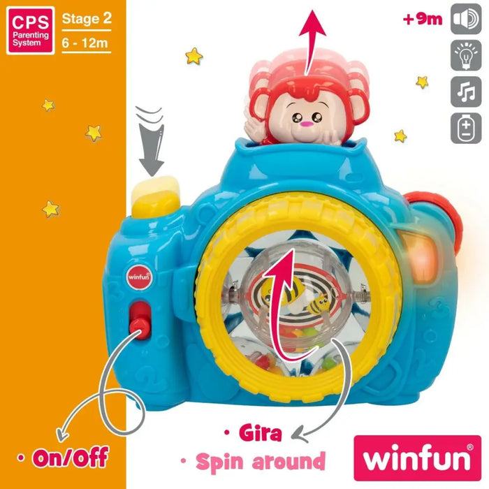Детски фотоапарат Winfun Син 17 x 16,5 x 8 cm (6 броя)