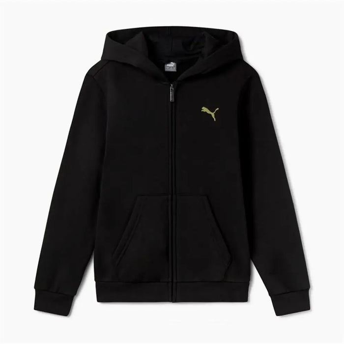 Детско яке Puma Essentials+ Graphic Hoodie Fz Черен