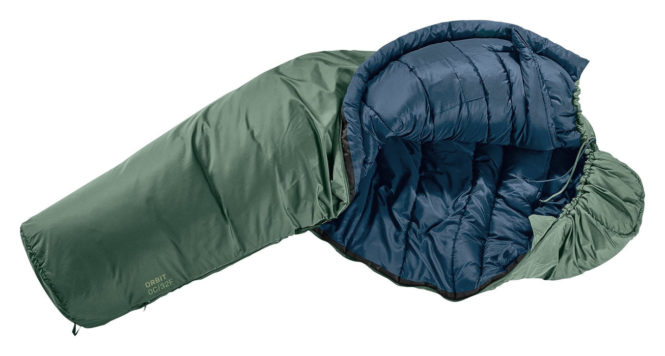 Deuter Orbit 0C/32F - спален чувал от синтетика 185 см (Ivy/Ink)
