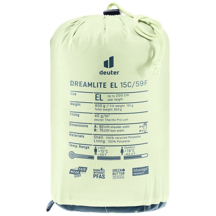 Спален чувал DEUTER DREAMLITE 15C/59 F син