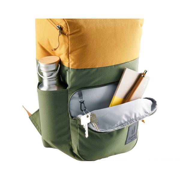 Детска раница Deuter - Overday 15l, жълта/зелена
