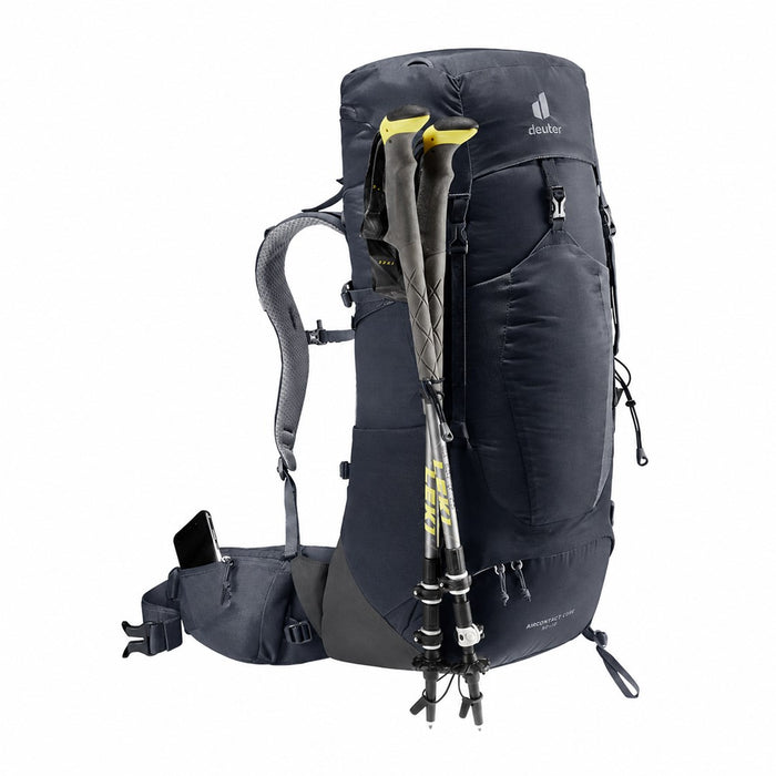 Раница Deuter Aircontact Lite 40 + 10 черно-сива