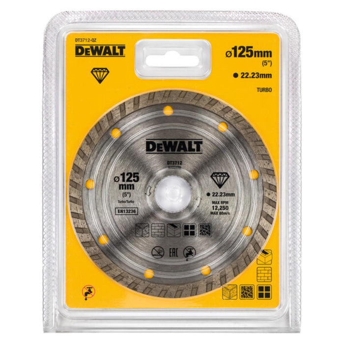 ДИСК ДИАМAНТЕН TURBO 125MM DEWALT