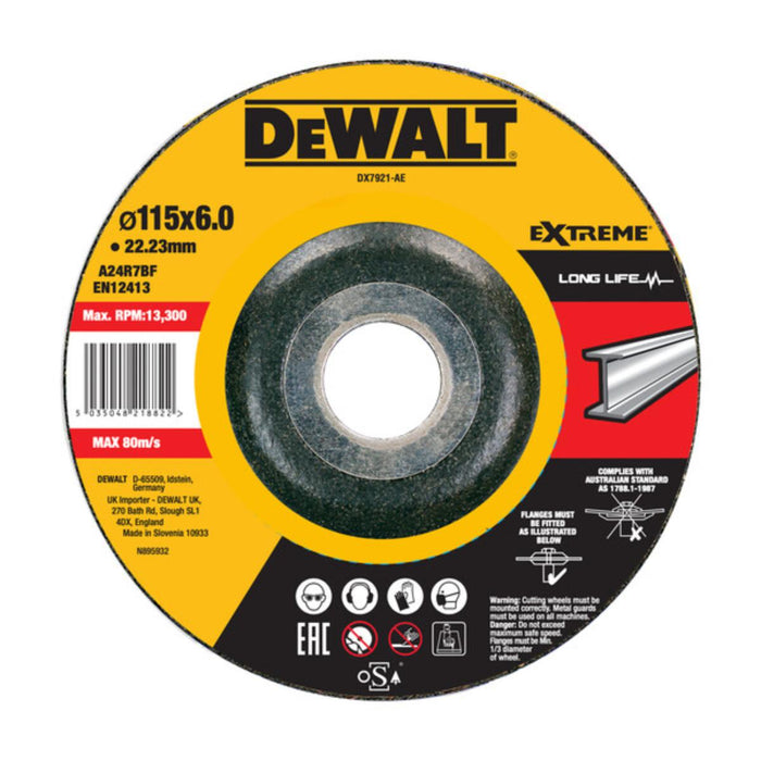 ДИСК ЗА МЕТАЛ Ф115Х6.0ММ DEWALT