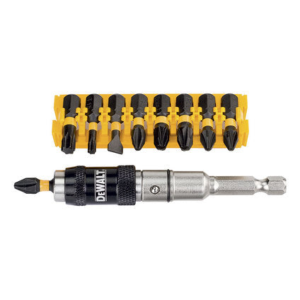 УДЪЛЖИТЕЛ С ЧУПЕЩО РАМО И 8 БИТА DEWALT DT70518T-QZ
