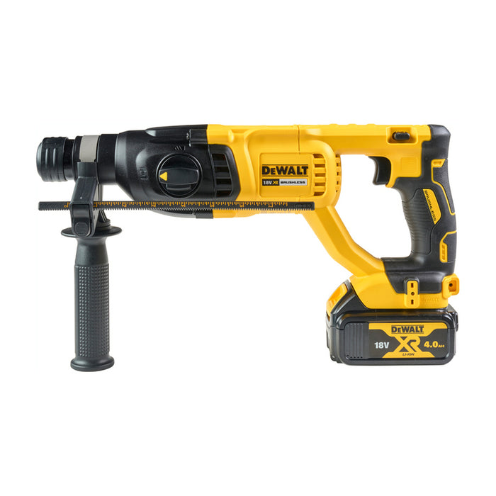 АКУМУЛАТОРЕН БЕЗЧЕТКОВ ПЕРФОРАТОР DEWALT DCH133M1-QW 18 V, 2.60 J, SDS PLUS, БРОЙ БАТЕРИИ 1, 4.00 Ah, КУФАР