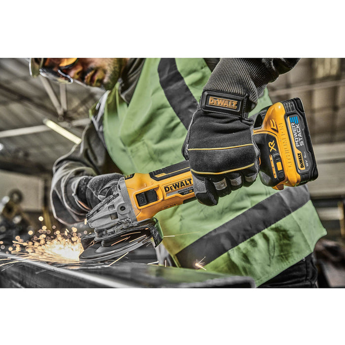 АКУМУЛАТОРЕН БЕЗЧЕТКОВ ЪГЛОШЛАЙФ DEWALT DCG405N-XJ 18 V, БЕЗ БАТЕРИЯ И ЗАРЯДНО, 125 мм