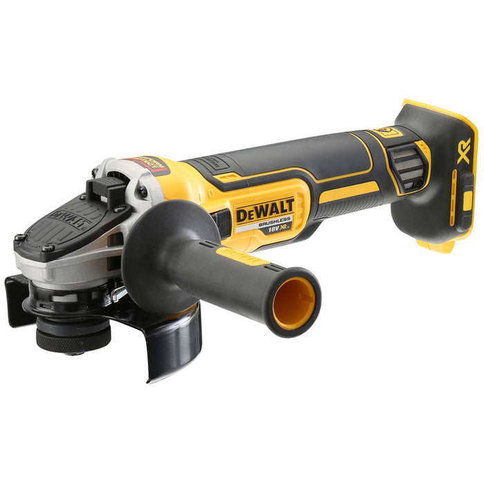 АКУМУЛАТОРЕН БЕЗЧЕТКОВ ЪГЛОШЛАЙФ DEWALT DCG405N-XJ 18 V, БЕЗ БАТЕРИЯ И ЗАРЯДНО, 125 мм