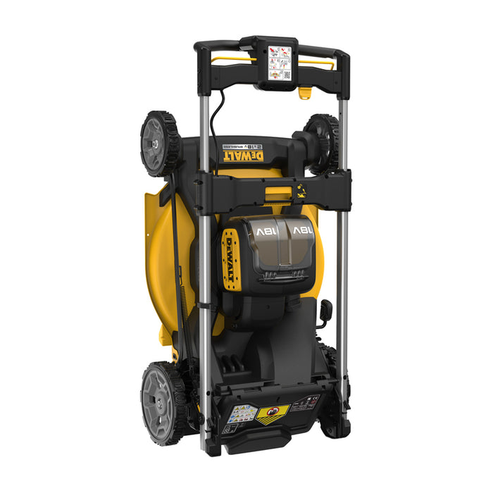АКУМУЛАТОРНА БЕЗЧЕТКОВА КОСАЧКА DEWALT DCMWP134W2-QW 18 V, ШИРИНА НА КОСЕНЕ 53.00 см, БРОЙ БАТЕРИИ 2, 8.00 Ah