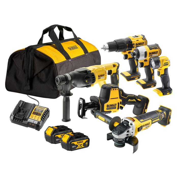 АКУМУЛАТОРЕН БЕЗЧЕТКОВ КОМПЛЕКТ DEWALT DCK607M2-QW 18 V, БРОЙ БАТЕРИИ 2, 4.00 Ah