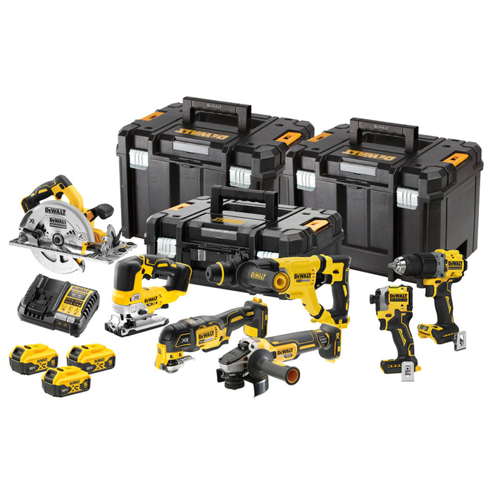 АКУМУЛАТОРЕН БЕЗЧЕТКОВ КОМПЛЕКТ DEWALT DCK706P3T-QW 18 V, БРОЙ БАТЕРИИ 3, 5.00 Ah, КУФАР