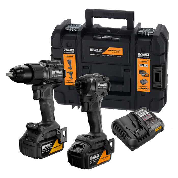 АКУМУЛАТОРЕН БЕЗЧЕТКОВ КОМПЛЕКТ DEWALT DCK2222MM2T-QW 18 V, БРОЙ БАТЕРИИ 2, 4.00 Ah, КУФАР