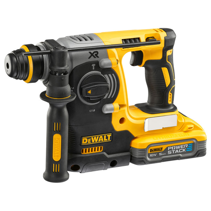 АКУМУЛАТОРЕН БЕЗЧЕТКОВ ПЕРФОРАТОР DEWALT DCH273H2T-QW 18 V, 2.10 J, БРОЙ БАТЕРИИ 2, 5.00 Ah, КУФАР