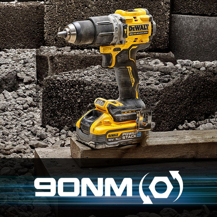 АКУМУЛАТОРЕН БЕЗЧЕТКОВ КОМПЛЕКТ DEWALT DCK2050H2T-QW 18 V, БРОЙ БАТЕРИИ 2, 5.00 Ah, КУФАР