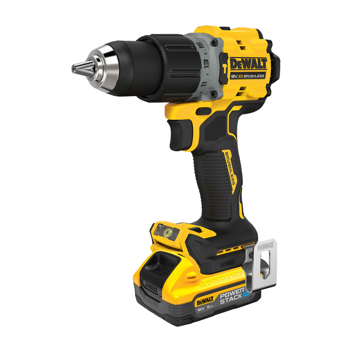 АКУМУЛАТОРЕН БЕЗЧЕТКОВ КОМПЛЕКТ DEWALT DCK2050H2T-QW 18 V, БРОЙ БАТЕРИИ 2, 5.00 Ah, КУФАР