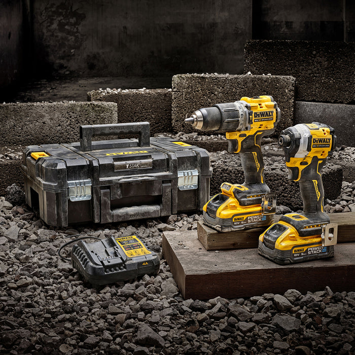 АКУМУЛАТОРЕН БЕЗЧЕТКОВ КОМПЛЕКТ DEWALT DCK2050H2T-QW 18 V, БРОЙ БАТЕРИИ 2, 5.00 Ah, КУФАР