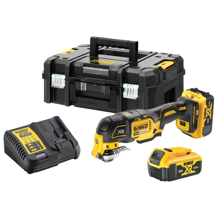 АКУМУЛАТОРЕН МУЛТИФУНКЦИОНАЛЕН ИНСТРУМЕНТ DEWALT DCS356P2-QW 18 V, БРОЙ БАТЕРИИ 2, 5.00 Ah, КУФАР