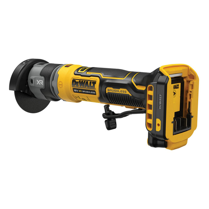 АКУМУЛАТОРЕН БЕЗЧЕТКОВ ЪГЛОШЛАЙФ DEWALT DCG430N-XJ 18 V, 76 мм