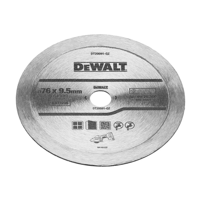 ДИАМАНТЕН ДИСК ЗА РЯЗАНЕ НА ФАЯНС И ТЕРАКОТ DEWALT DT20591-QZ