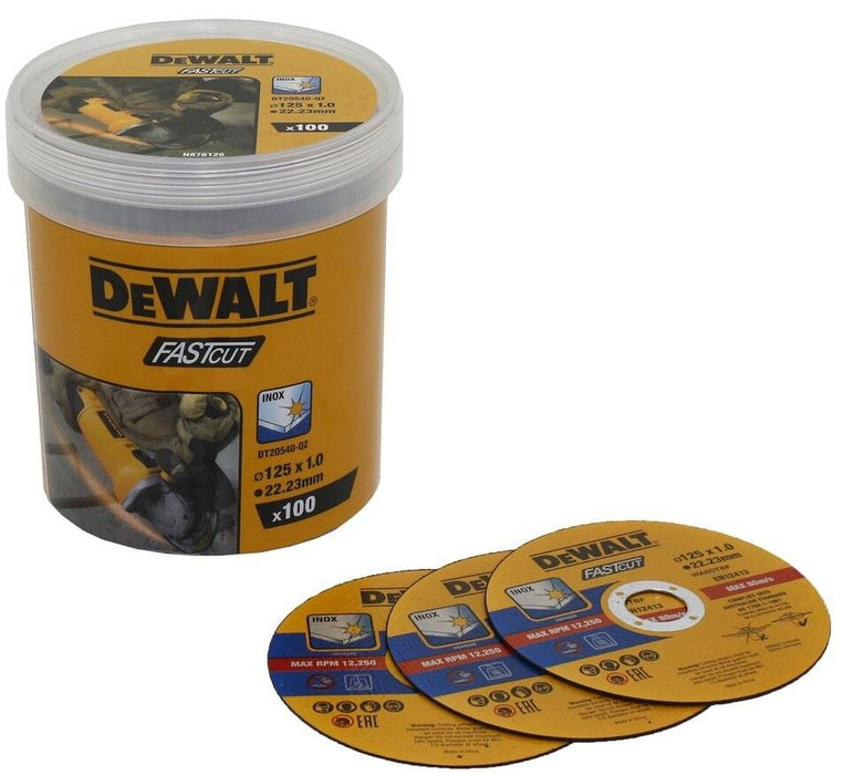 Карбофлексови дискове за рязане на неръждаема стомана DeWALT - DT20540-QZ, 100 броя