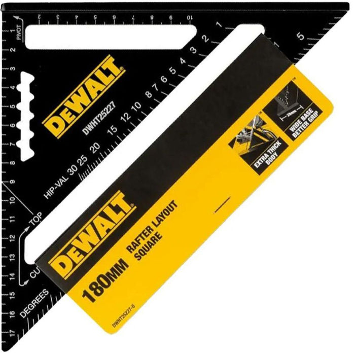 Мултифункционален прав ъгъл DeWALT - DWHT25227, 18 x 18 x 25 cm
