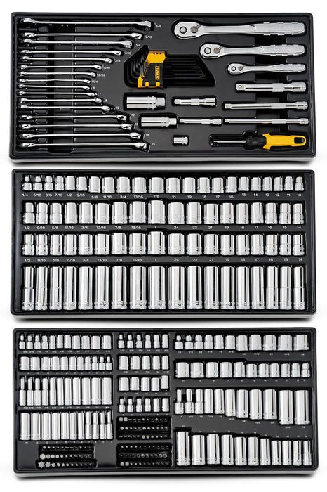 Гедоре комплект DeWALT - DWMT45341-1, 341 части, 1/4", 3/8", 1/2"