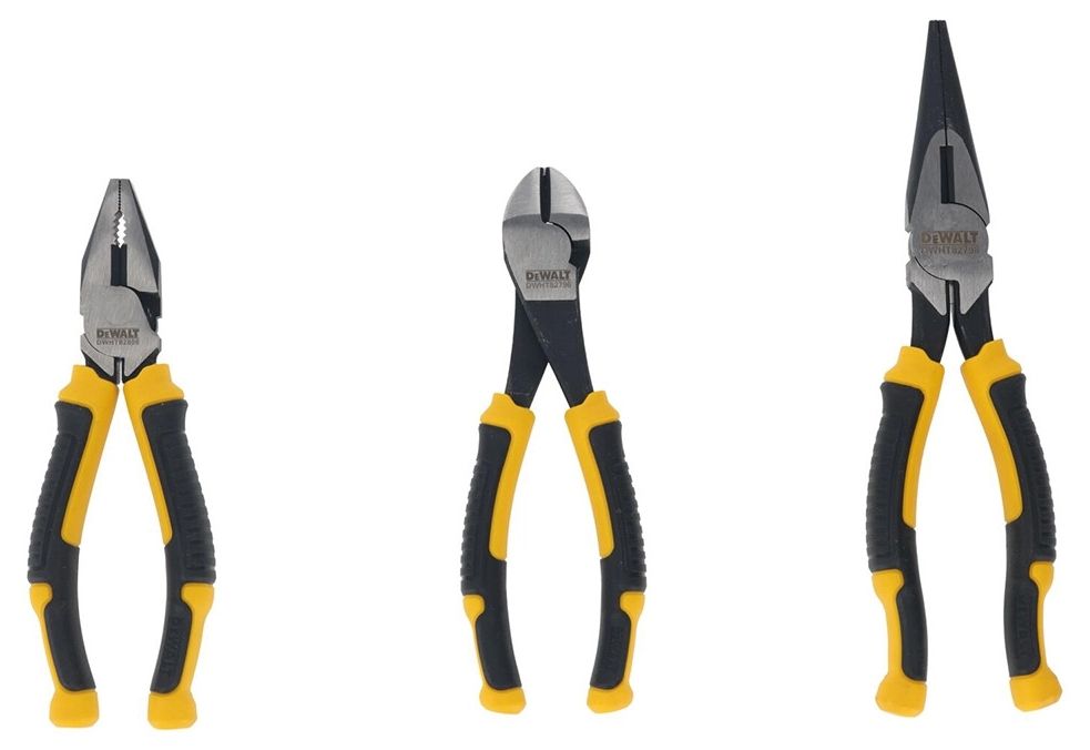 Комплект клещи DeWALT - DWHT82813-0, 3 броя