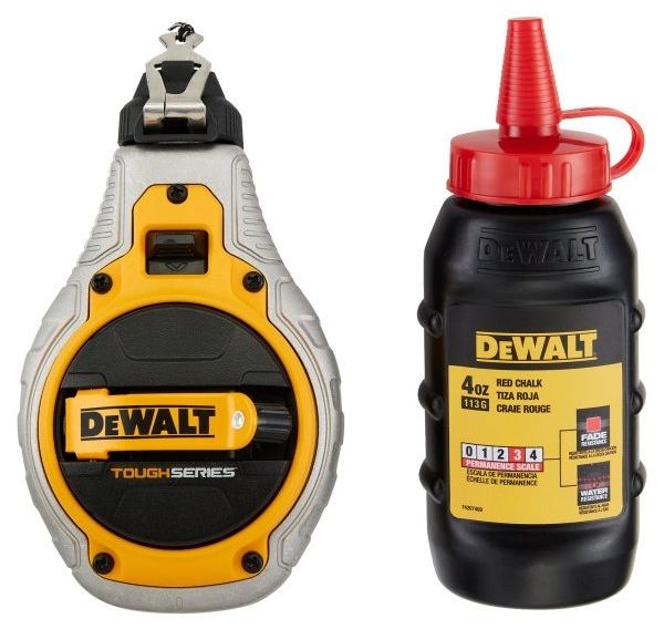 Комплект чертилка DeWALT - Toughseries, 30 m, с червена боя