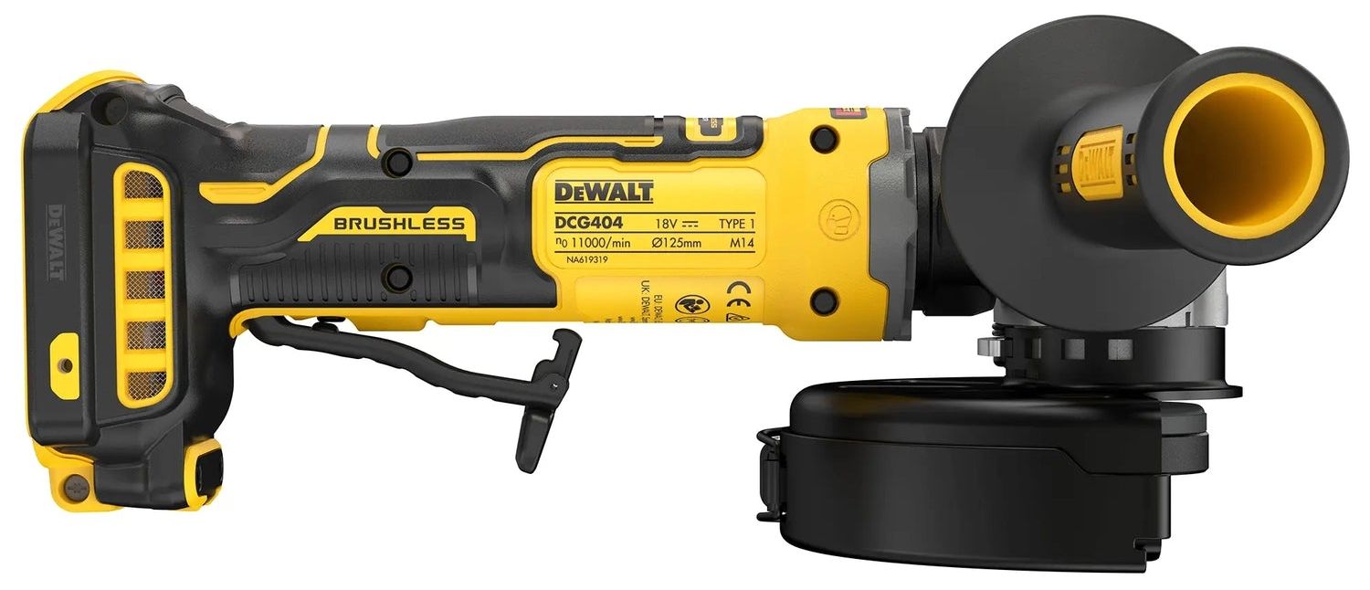 Акумулаторен ъглошлайф DeWalt - DCG404NT-XJ, 18V, без батерия и зарядно, с куфар