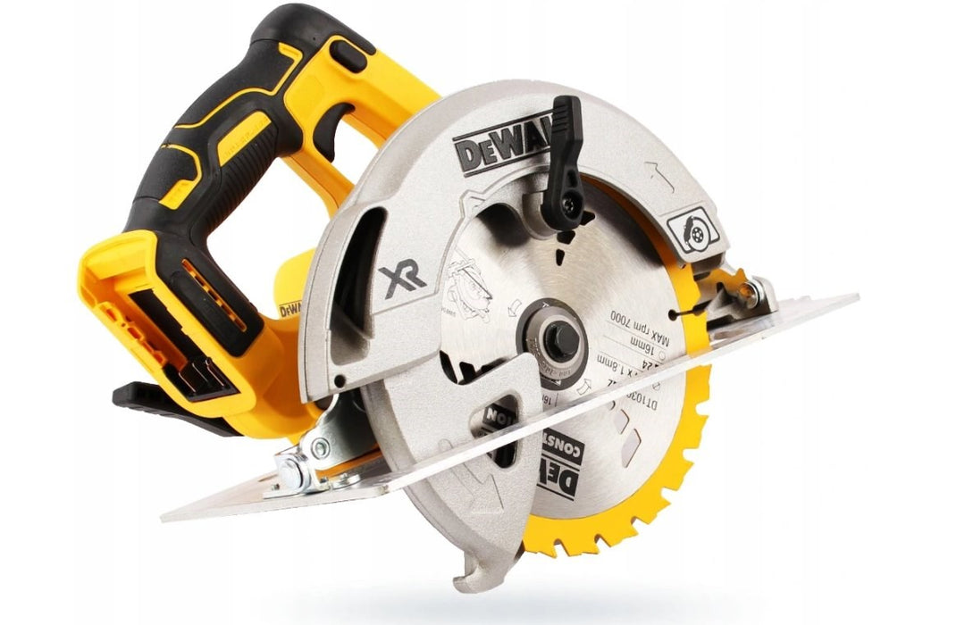 DeWALT DCS570P2-QW преносим циркуляр 18.4 см жълт 5500 об/мин