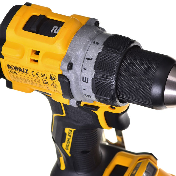 Акумулаторна бормашина/винтоверт DEWALT DCD800P2T-QW 18V 2X5,0AH BL TSTAK