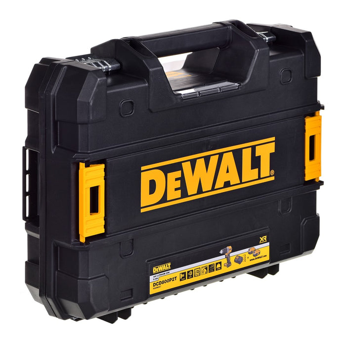 Акумулаторна бормашина/винтоверт DEWALT DCD800P2T-QW 18V 2X5,0AH BL TSTAK