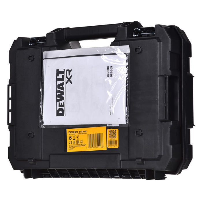 Акумулаторна бормашина/винтоверт DEWALT DCD800P2T-QW 18V 2X5,0AH BL TSTAK
