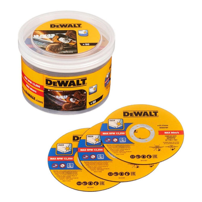 Режещи дискове Dewalt dt20598-qz Ø 125 mm Ъглошлайф (50 броя)