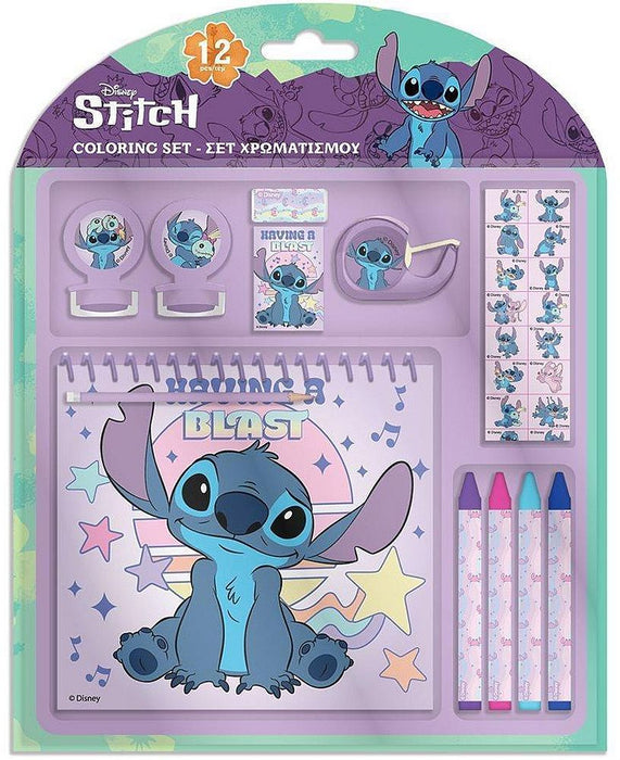 Комплект за оцветяване Diakakis Stitch - 12 части