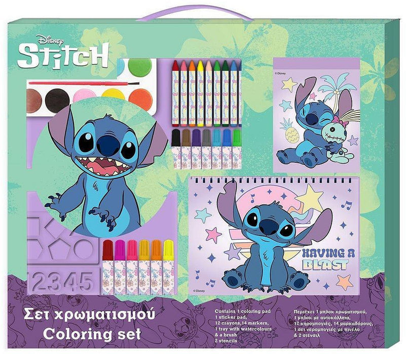 Комплект за оцветяване Diakakis Stitch - 42 части