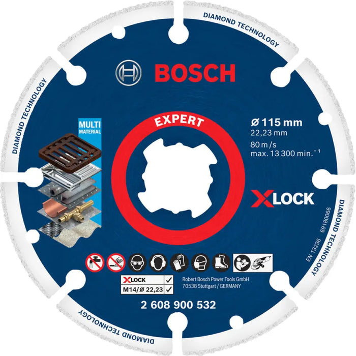 ДИАМАНТЕН ДИСК ЗА МЕТАЛ BOSCH 115x22.23