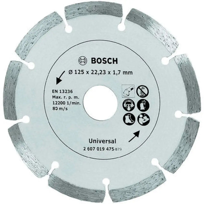 ДИАМАНТЕН ДИСК ЗА РЯЗАНЕ НА НЕМЕТАЛ BOSCH 125x1.7x22.23