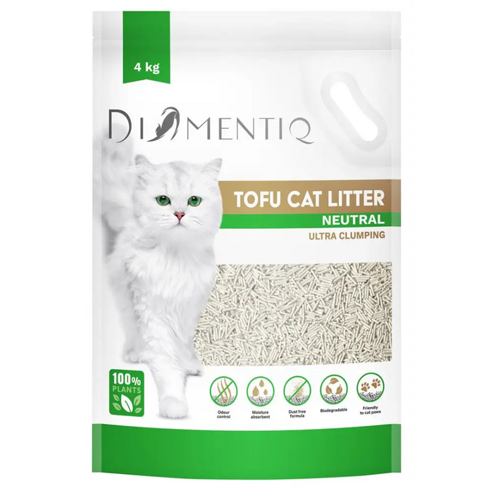 DIAMENTIQ Tofu Neutral Ultra clumping - растителна постеля