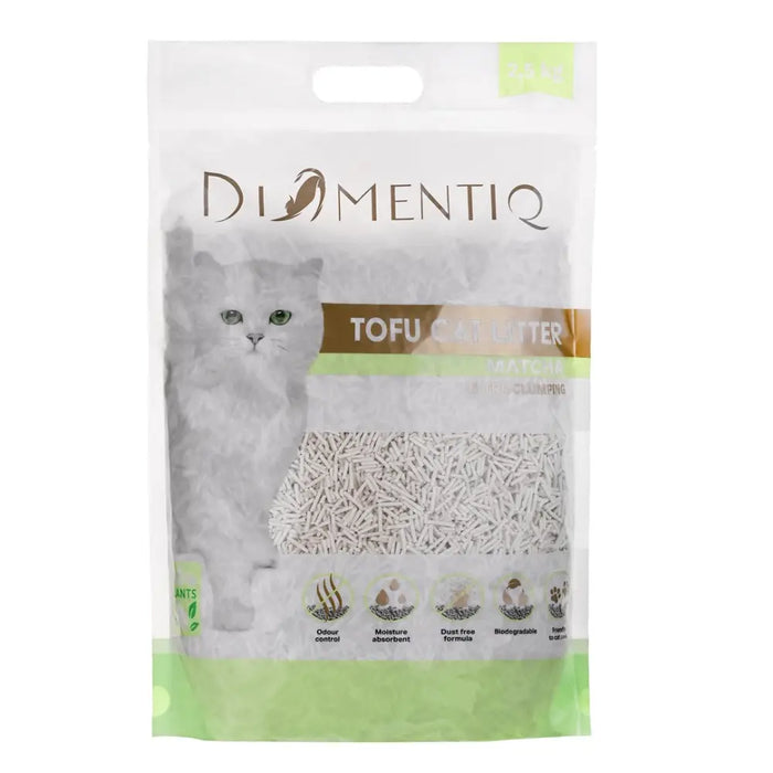 DIAMENTIQ Tofu Matcha Ultra clumping - растителна постеля