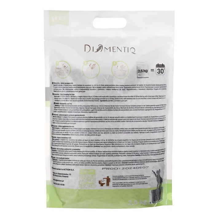 DIAMENTIQ Tofu Matcha Ultra clumping - растителна постеля