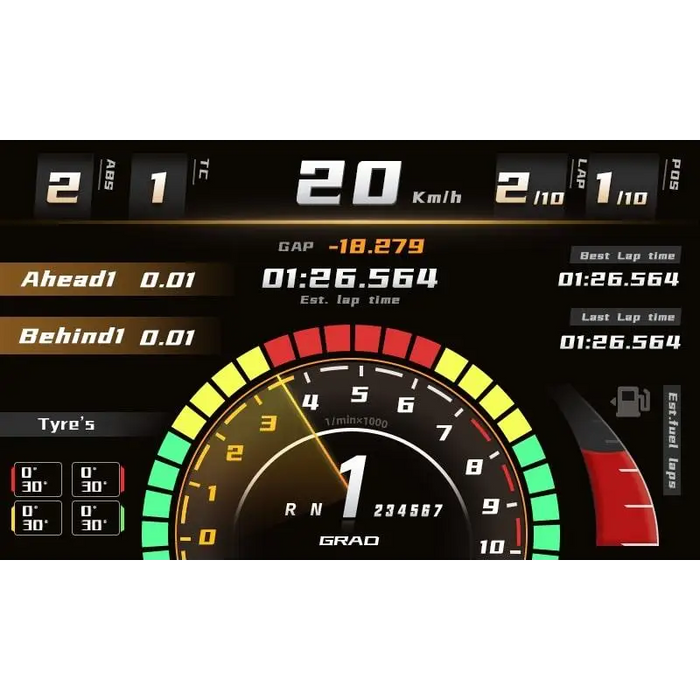 Дигитално табло MOZA RM Dashboard