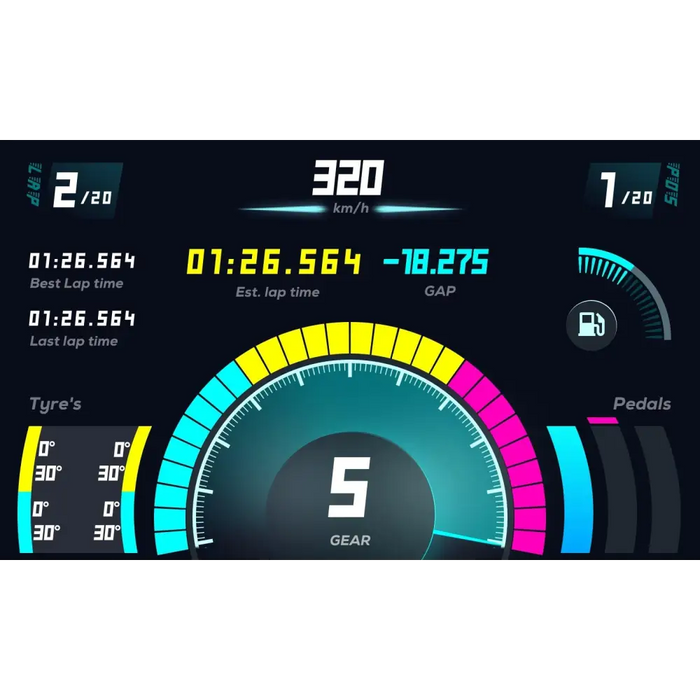 Дигитално табло MOZA RM Dashboard