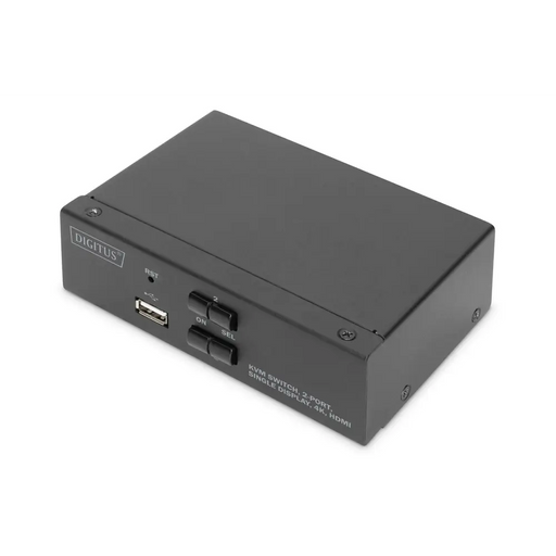 Digitus KVM превключвател 2 порта единичен дисплей 4K HDMI®